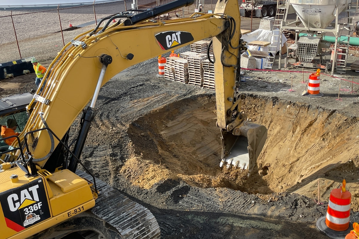Excavation and site preparation