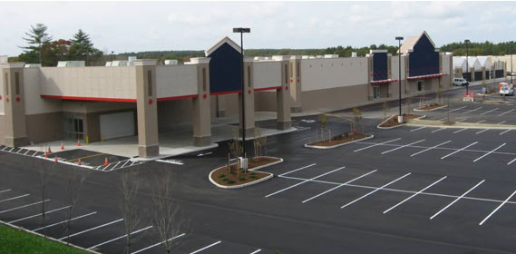 Big box retailer store location